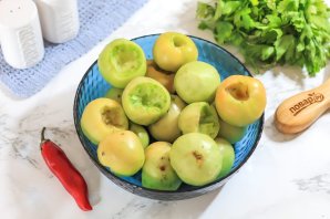 Малосольные зеленые помидоры Малосольные зеленые помидоры