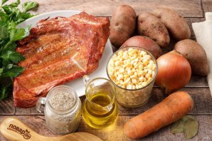 Суп гороховый с копченостями Суп гороховый с копченостями