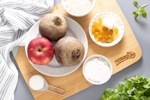 Свёкла запечённая с яблоком и рисом Свёкла запечённая с яблоком и рисом