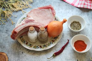 Шашлык из свиной корейки по-армянски Шашлык из свиной корейки по-армянски