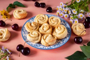 Творожное печенье с сахаром