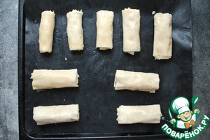 Рулетики-пирожки из теста фило Рулетики-пирожки из теста фило