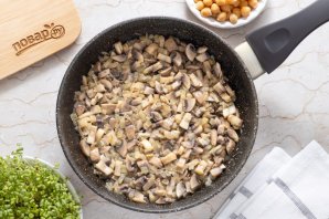 Нут с грибами в сливочном соусе Нут с грибами в сливочном соусе