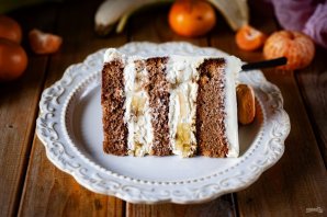 Торт с банановой прослойкой Торт с банановой прослойкой