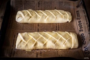 Плетенка с творожной начинкой