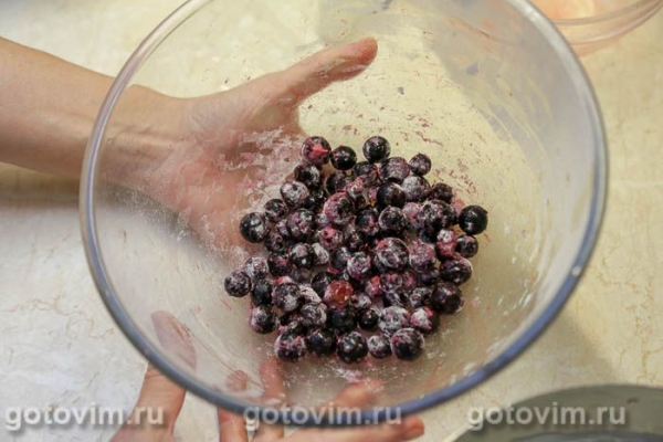 Оладьи на кефире с крахмалом и черной смородиной Оладьи на кефире с крахмалом и черной смородиной