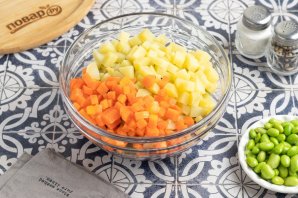 Винегрет с бобами эдамаме Винегрет с бобами эдамаме