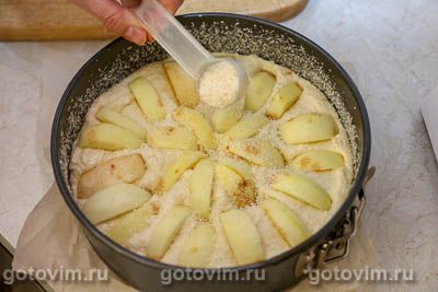 Кокосовый пирог с яблоками Кокосовый пирог с яблоками