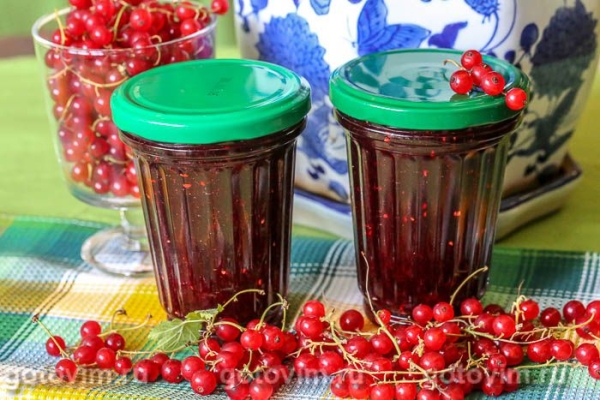 Джем из красной смородины с малиной Джем из красной смородины с малиной