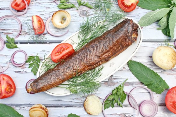 Минтай горячего копчения Минтай горячего копчения