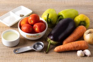 Баклажаны "5 овощей" на зиму Баклажаны "5 овощей" на зиму