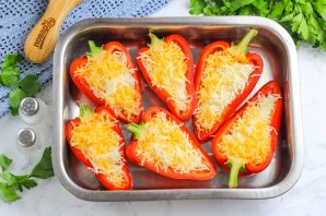 Красный перец с сыром Красный перец с сыром