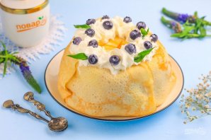 Блинный торт с заварным кремом Блинный торт с заварным кремом