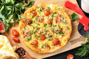 Пицца с сыром в мультиварке Пицца с сыром в мультиварке