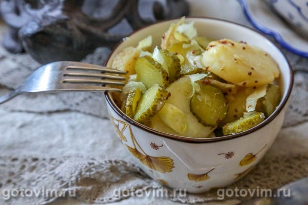 Немецкий картофельный салат с горчичной заправкой