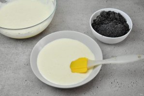 Пирог с творогом и маком