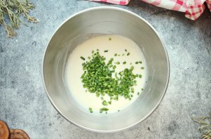 Блины с луком Блины с луком