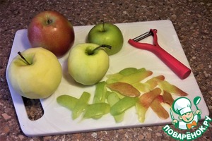 Яблоки в блинном тесте ПП