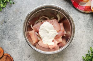 Вкусный шашлык из курицы Вкусный шашлык из курицы