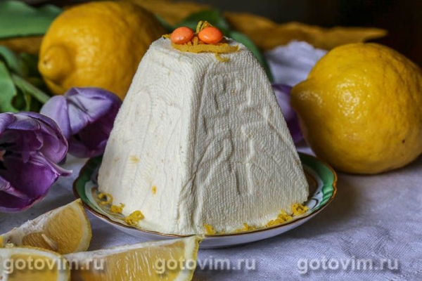 Пасха творожная лимонная Пасха творожная лимонная