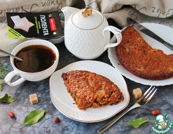 Постный пирог-кекс с полентой Постный пирог-кекс с полентой