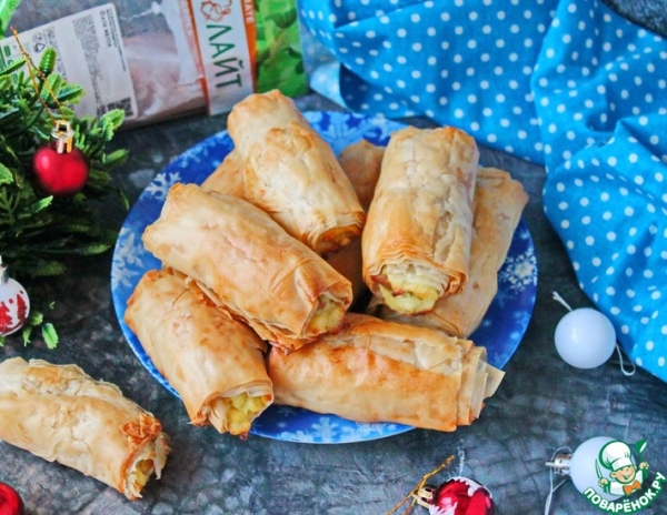 Рулетики-пирожки из теста фило Рулетики-пирожки из теста фило