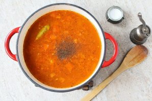 Постный овощной суп Постный овощной суп