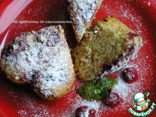 Блонди с малиной и миндалем Блонди с малиной и миндалем