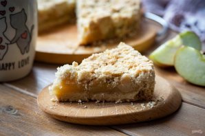 Насыпной пирог с яблоками без манки Насыпной пирог с яблоками без манки