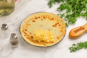 Блинные рулетики с начинкой Блинные рулетики с начинкой