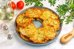 Картофельные драники с кабачками Картофельные драники с кабачками