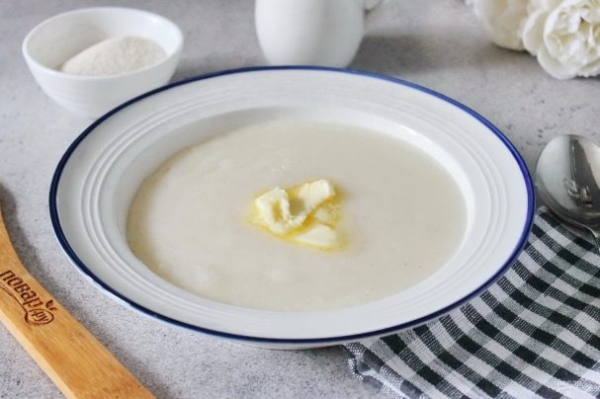 Манная каша на воде в мультиварке Манная каша на воде в мультиварке