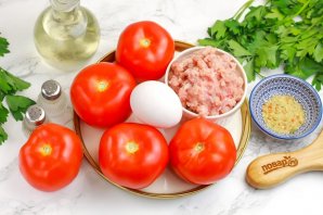 Помидоры, фаршированные фаршем Помидоры, фаршированные фаршем