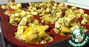 Закусочные кексы с яблоком и тофу