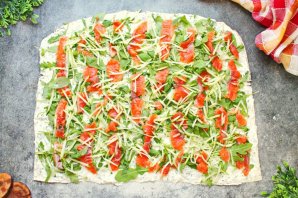 Рулет из лаваша с рыбой