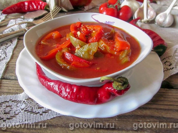 Острое лечо по-венгерски