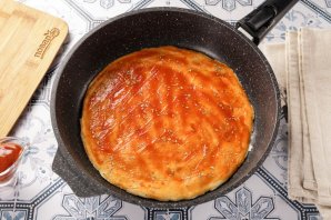 Быстрая пицца на сковороде