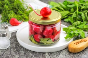 Маринованная редиска с ботвой на зиму Маринованная редиска с ботвой на зиму