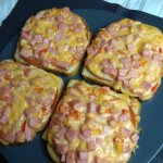 Самая ленивая пицца на батоне Самая ленивая пицца на батоне