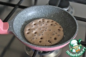 Шоколадные блинчики к чаю