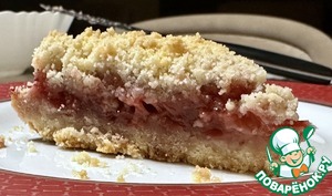 Насыпной пирог с клубникой Насыпной пирог с клубникой