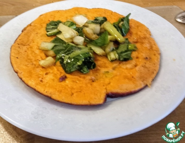 Окономияки с кимчи и чеддером Окономияки с кимчи и чеддером