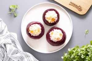 Свёкла запечённая с яблоком и рисом Свёкла запечённая с яблоком и рисом