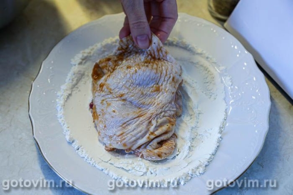 Куриные бедра в картофельной панировке 