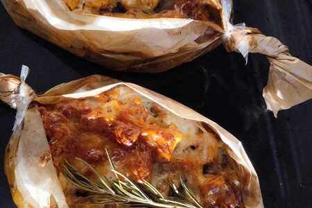 Запеченная курица с картофелем