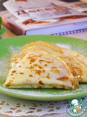 Универсальные тонкие блинчики