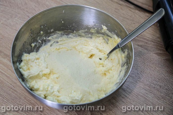 Творожная запеканка с грушей в мультиварке