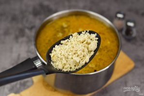 Суп "Затируха" с курицей на яйцах Суп "Затируха" с курицей на яйцах