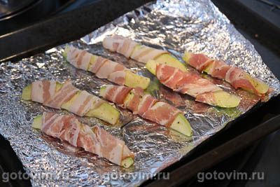 Кабачки в беконе Кабачки в беконе