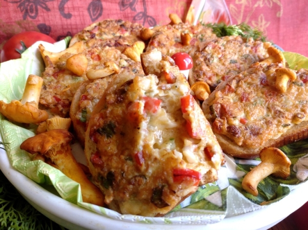 Бутерброды горячие с грибами Бутерброды горячие с грибами